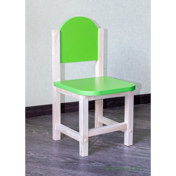Детский стульчик для игр и занятий «Зеленый колибри» арт. SDLGN-29. Высота до сиденья 29 см. Цвет зеленый с - фото 1 - id-p188490376
