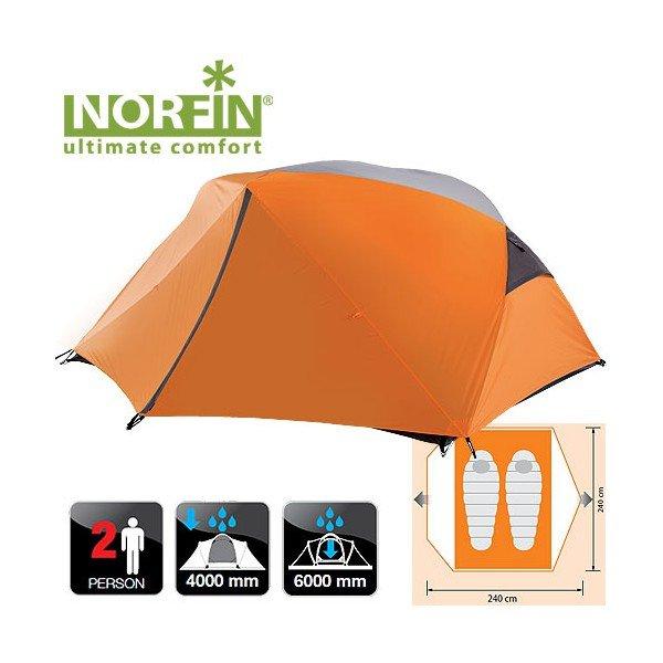 Туристическая 2-х местная палатка Norfin BEGNA 2 Sport NS-10108 - фото 1 - id-p188492423