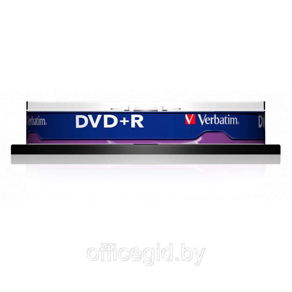 Диск Verbatim на шпинделе, DVD+R, 4.7 гб, круглый бокс, 10 шт - фото 2 - id-p180057498