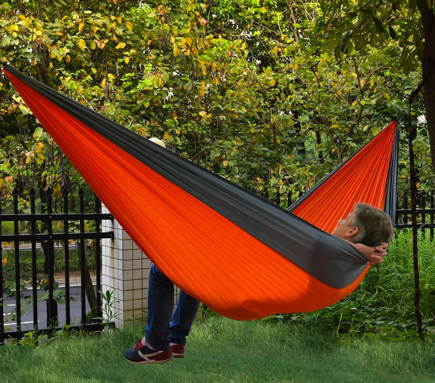 Гамак подвесной двухместный "Hammock Swing" Ультралёгкий и сверхпрочный! (Крепления в комплекте) 270х140 см - фото 6 - id-p188495342