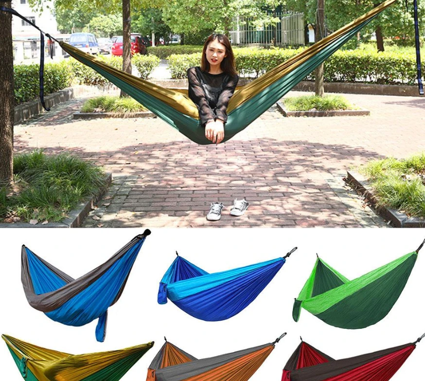 Гамак подвесной двухместный "Hammock Swing" Ультралёгкий и сверхпрочный! (Крепления в комплекте) 270х140 см - фото 9 - id-p188495342