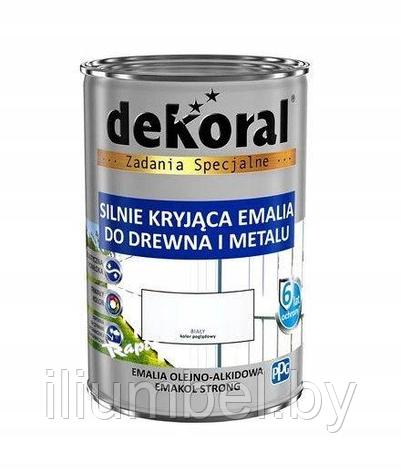 Эмаль Dekoral Emakol Strong масляно-фталевая 0,9л желтая RAL 1003, фото 2