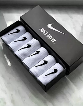 Подарочный набор Носков Nike белые высокие (6 пар)