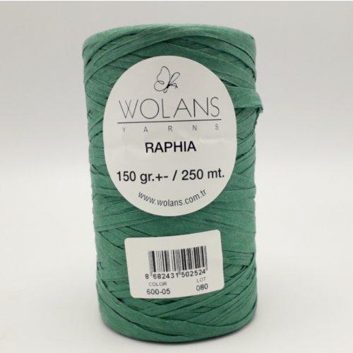 Рафия Воланс ( Wolance Raphia ) цвет 600-05 зелёный - фото 1 - id-p188499359