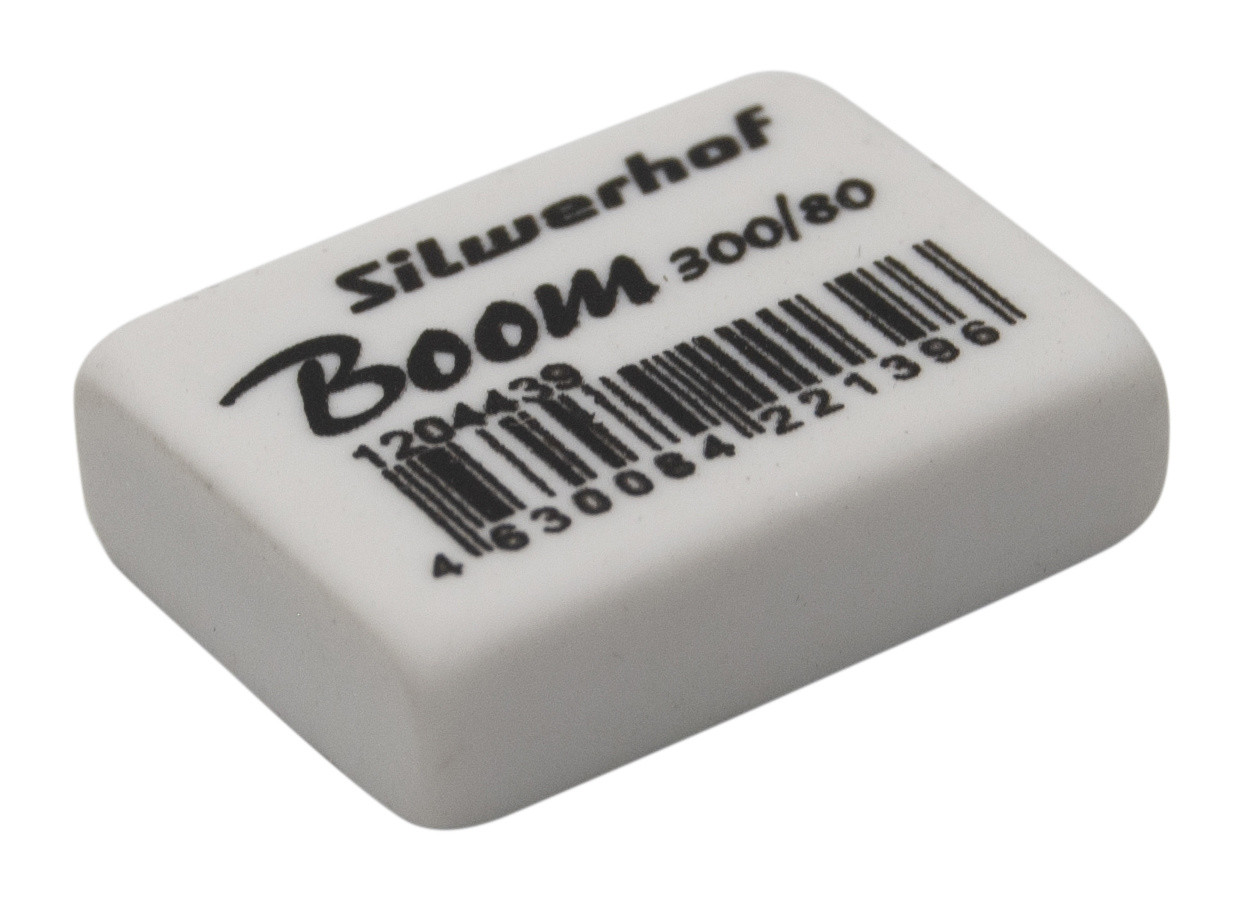 Ластик Silwerhof Boom 300/80 181146 26х18.5х8мм каучук термопластичный белый - фото 1 - id-p188499003