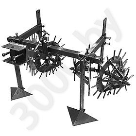 Комплект культиватор-пропольник Ёжик КЕ-01/40-2ПСТ со сцепкой для мотоблока, минитрактора