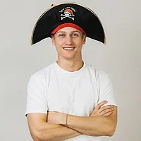Карнавальный аксессуар пиратская Шляпа «Гроза семи морей» для взрослых