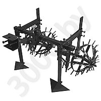 Комплект культиватор-пропольник Ёжик КПР-2ПСТ со сцепкой для мотоблока, минитрактора