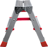 Профессиональная двухсторонняя алюминиевая стремянка 2+3 ступеней NV3120 Новая высота 3120202, фото 2