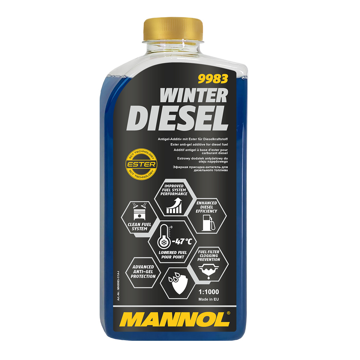 MANNOL Winter Diesel Присадка для дизельного топлива (антигель) 1л - фото 1 - id-p188508040