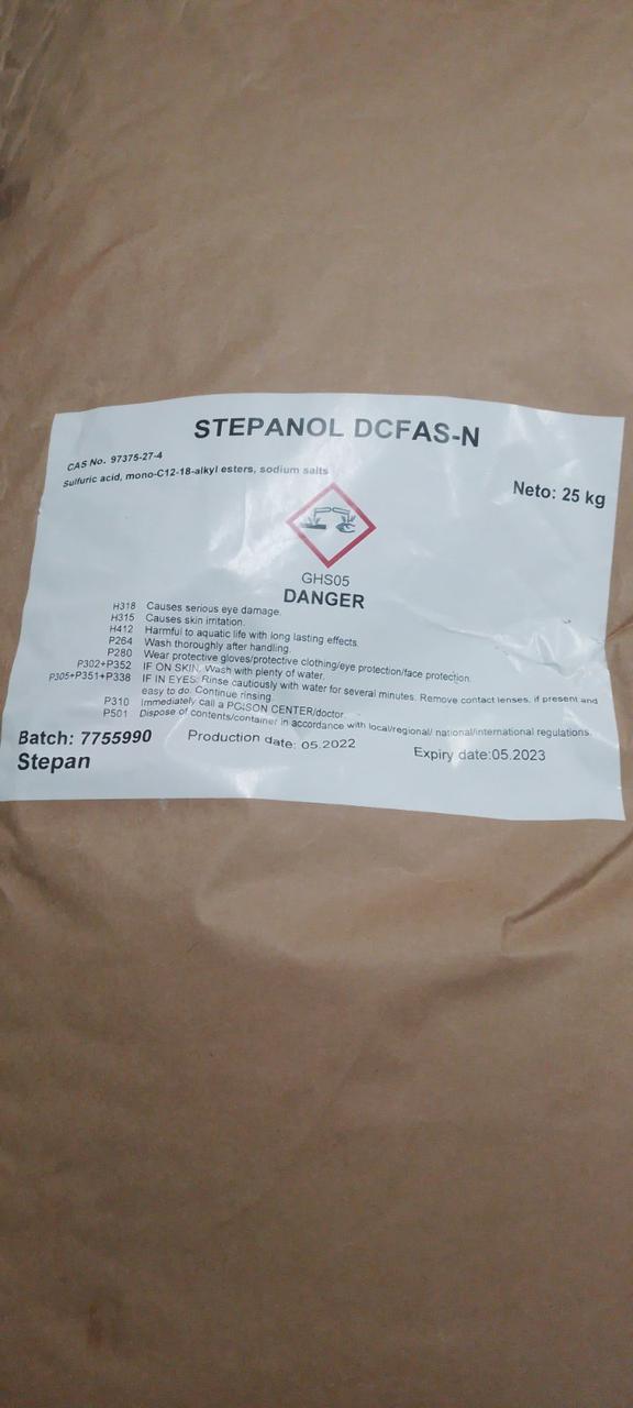 КОКОСУЛЬФАТ НАТРИЯ (Sodium coco-sulfate) STEPANOL DCFAS-N - фото 2 - id-p188487036