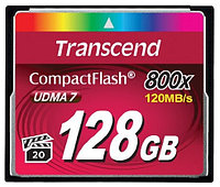 Карта памяти Transcend 800x CompactFlash Premium 128GB (TS128GCF800)