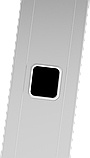 Лестница алюминиевая односекционная приставная 9 ступеней NV NV2210 Новая высота 2210109, фото 4