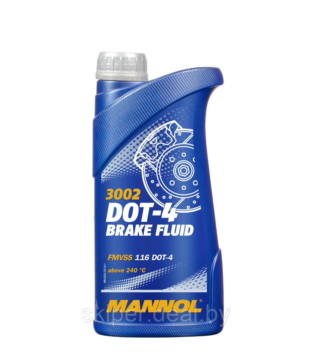 MANNOL Brake Fluid DOT-4 /Тормозная жидкость 910 гр (Литва) - фото 1 - id-p188510163