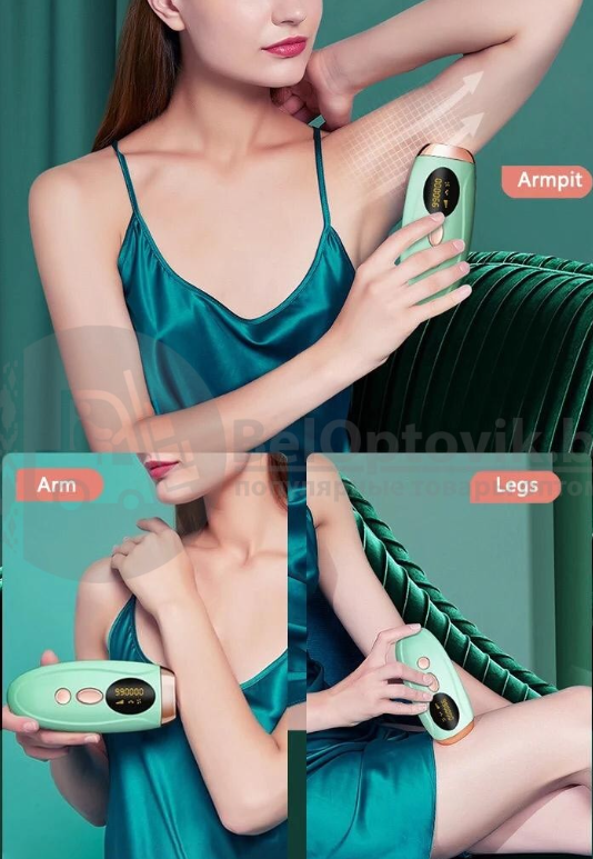 Фотоэпилятор для удаления волос IPL Hair Removal Device 999999 импульсов - фото 4 - id-p188519145