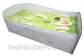 Кровать Лагуна-2 с ящиками в цвете сосна Карелия