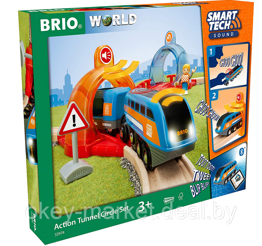 Железная дорога Brio с управляющими тоннелями 33974 - фото 8 - id-p188526424