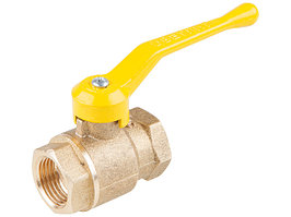 Кран шаровый ГАЗ 1/2" (Ду 15) Внутр./Внутр. ручка, Цветлит