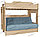 Кровать двухъярусная с диван-кроватью ЛДСП дуб сонома (чехол Cover 83), фото 2