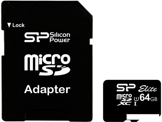 Карта памяти Silicon-Power microSDXC Elite UHS-1 (Class 10) 64 GB (SP064GBSTXBU1V10-SP), фото 2