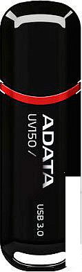 USB Flash A-Data DashDrive UV150 64GB (AUV150-64G-RBK) - фото 1 - id-p188527325