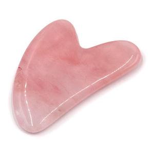 Розовый кварц массажёр скребок Гуаша натуральный камень