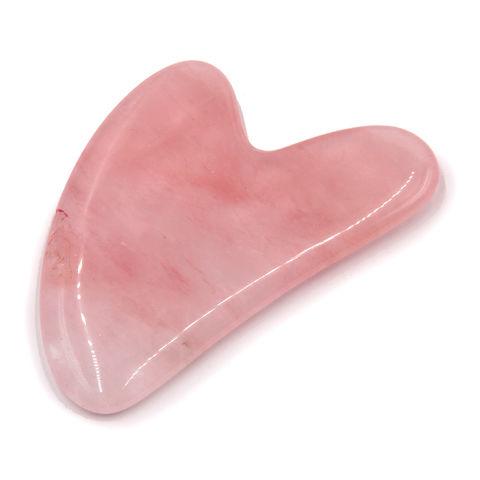 Розовый кварц массажёр скребок Гуаша натуральный камень - фото 1 - id-p188535427