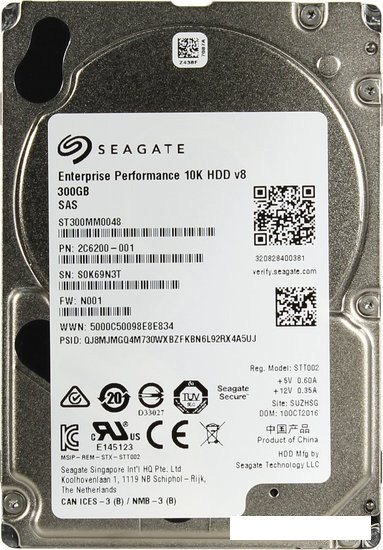 Жесткий диск Seagate Enterprise Performance 10K v.8 300GB [ST300MM0048] - фото 1 - id-p188534425