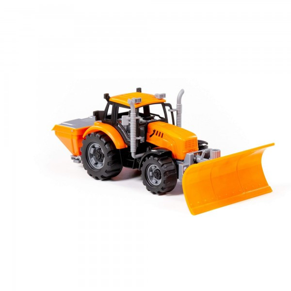 Детская игрушка Трактор "Прогресс" снегоуборочный инерционный (оранжевый) (в коробке) арт. 91772 - фото 6 - id-p188536470