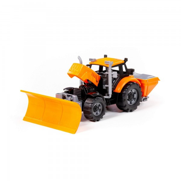 Детская игрушка Трактор "Прогресс" снегоуборочный инерционный (оранжевый) (в коробке) арт. 91772 - фото 7 - id-p188536470