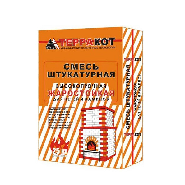 Смесь штукатурная Терракот жаростойкая 3 кг