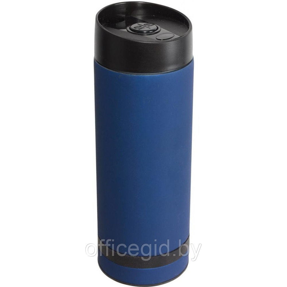 Кружка термическая "Flavoured", металл, пластик, 380 мл, синий, черный