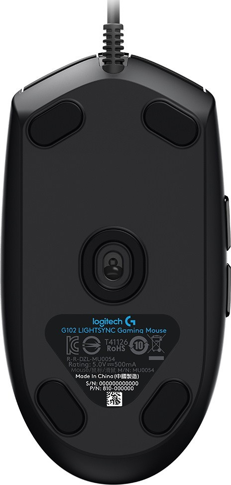 Мышь игровая Logitech G102 Lightsync 6 кнопок 8000 dpi Черная - фото 3 - id-p188170786