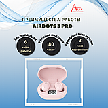 Беспросодные наушники Airdots 3 PRO (розовые), фото 4