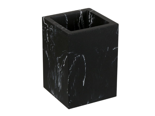 Стакан MARBLE, черный, PERFECTO LINEA (Композитный материал: полирезин под натуральный камень)