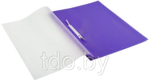 Папка-скоросшиватель А4 фиолетовая 0.10/0.11 мм - фото 2 - id-p188559576