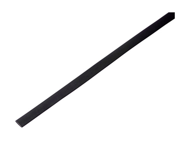 Термоусадочная трубка 8,0 / 4,0 мм, черная (упак. 50 шт. по 1 м) REXANT