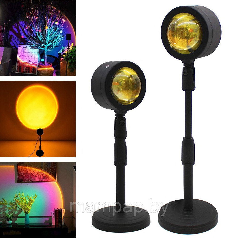 Лампа RGB закат для TIk-Tok / Светильник с эффектом заката / Проекция закат / Sunset lamp закат