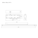 Дверной доводчик со скользящей тягой 830 Slider (Нора-М) белый, фото 3