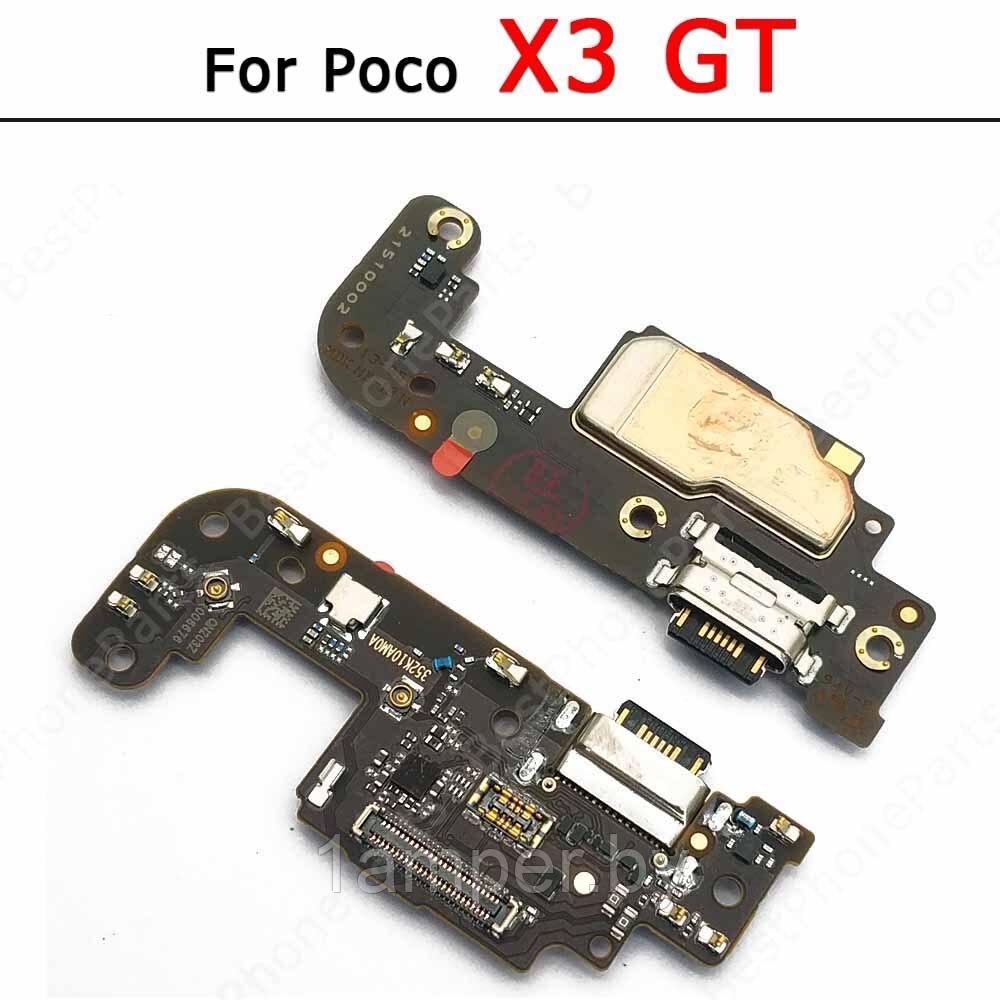 Плата нижняя Original с разъемом зарядного, микрофоном Xiaomi Poco X3 GT - фото 1 - id-p188563809