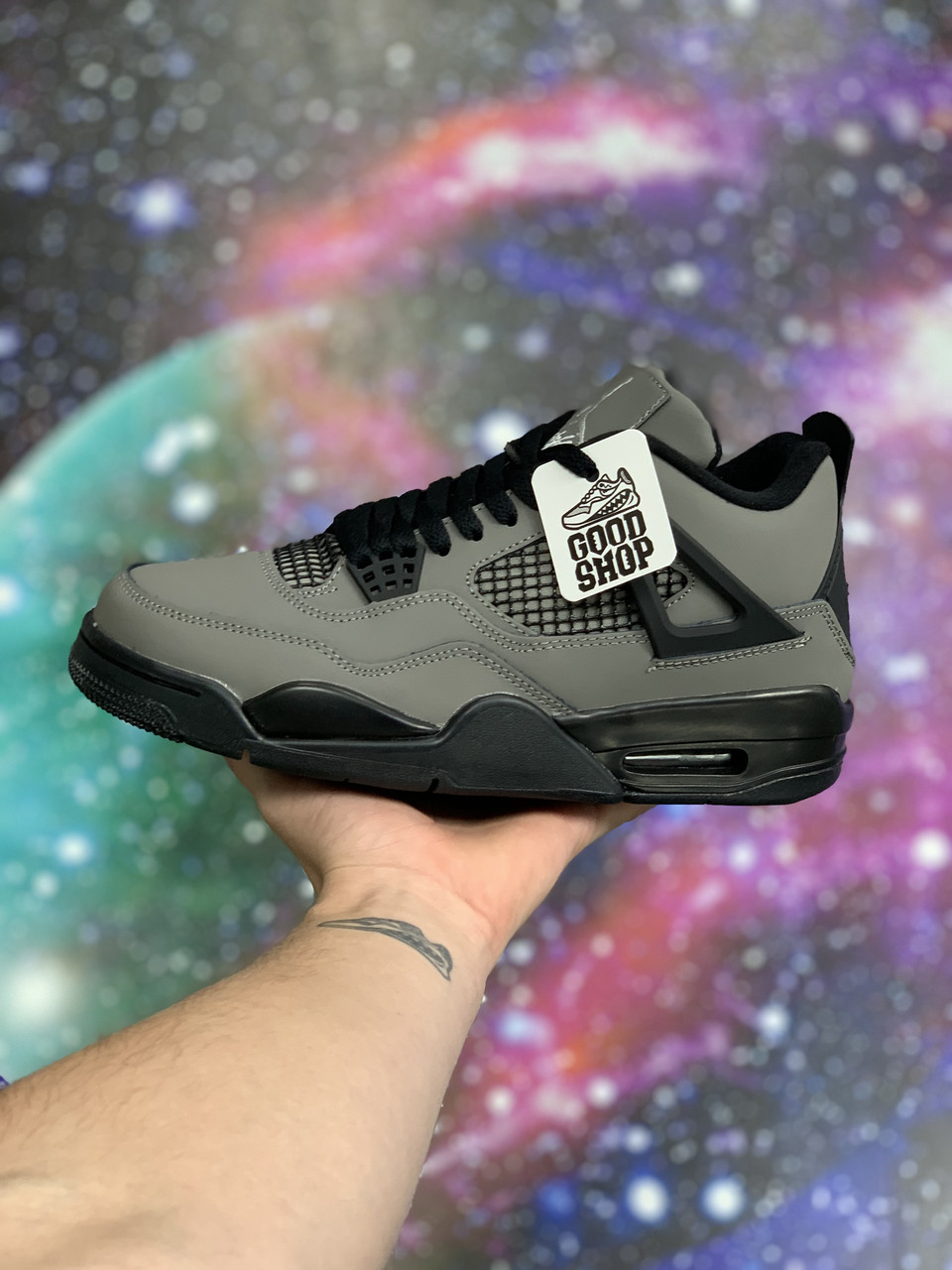 Кроссовки Jordan 4 Retro Travis Scott Cactus Jack Grey Black