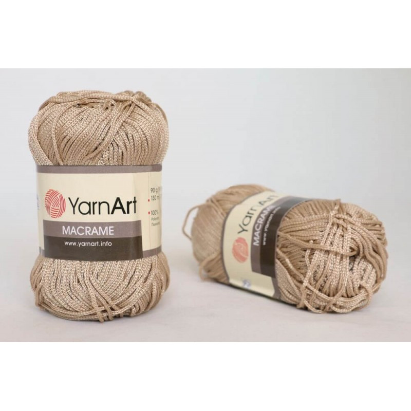 Пряжа Yarnart Macrame (Ярнарт Макраме ) цвет 166 светло-бежевый