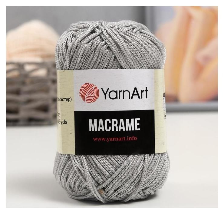 Пряжа Yarnart Macrame (Ярнарт Макраме ) цвет 149 серебристый: продажа ...