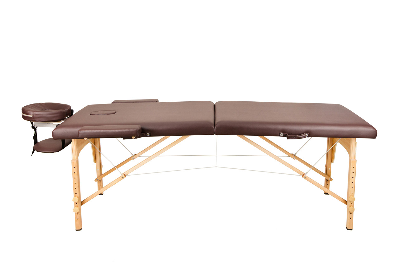 Массажный стол Atlas Sport складной 2-с деревянный 60 см (коричневый) - фото 2 - id-p188565750