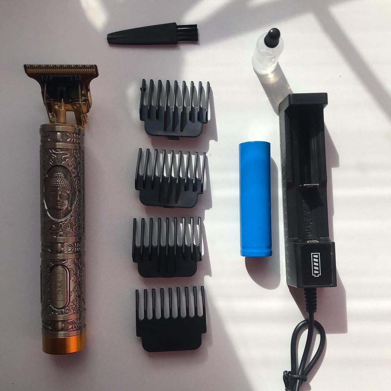 Беспроводной триммер для бороды, усов и арт рисунков Hair Trimmer T-Blade Суперцена! - фото 3 - id-p183790660