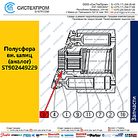 Полусфера ST902449229 запасная часть насоса A10CNO45