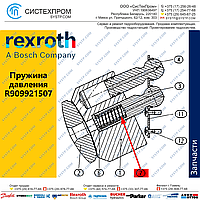 Пружина давления R909921507 запасная часть мотора A6VM80