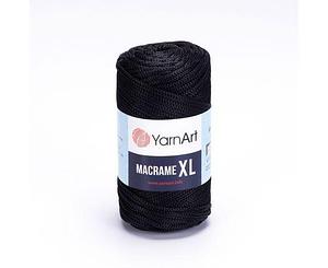 Пряжа Yarnart Macrame XL (Ярнарт Макраме XL) цвет 148 черный