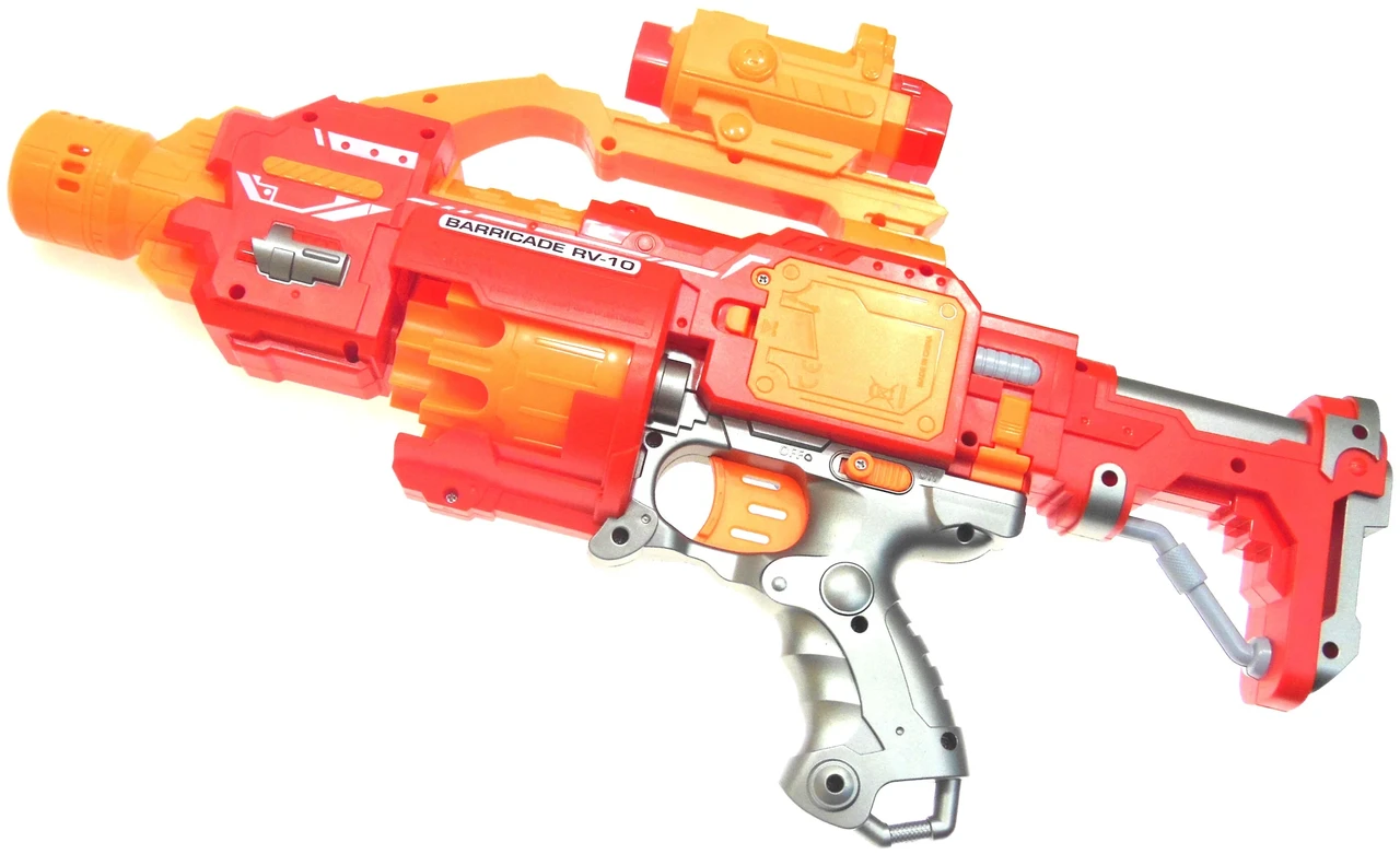 Автомат, Бластер 7023А-1 + 20 пуль Blaze Storm, пистолет детский игрушечный, мягкие пули, типа Nerf (Нерф) - фото 4 - id-p188574030