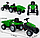 07316 Педальная машина Трактор с прицепом PILSAN (3-6 лет) , клаксон на руле, регулируемое сидение, фото 7